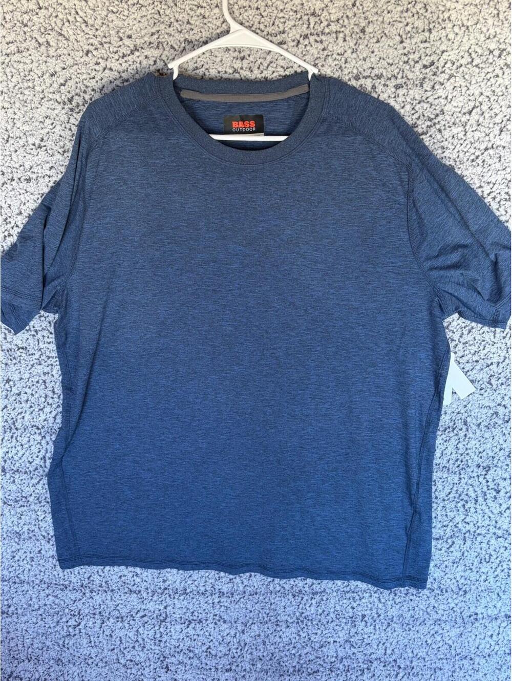 Bass Outdoor Microtech Perf SS Tee Big Dipper Blue Size XXL New with Tags